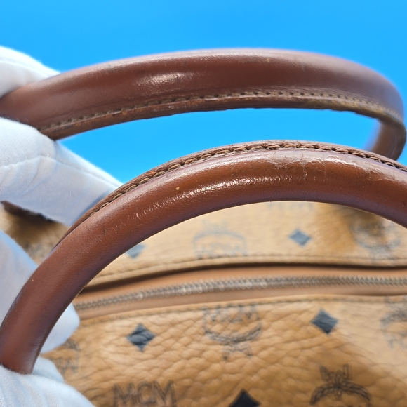 MCM Brown Monogram Handbag - Picture 5 of 14